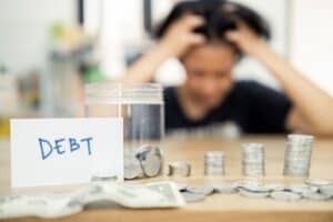 A good salary is not protection against debt