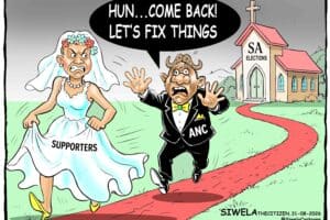 Cartoon of the day, Ramaphosa begging for a second chance for the ANC