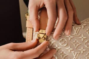 The 130-year-old LV monogram gets a new texture — And a ribbon-pink debut