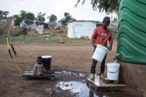 Water crisis/ Ramaphosa/ Orange Farm