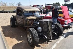 A Ford rat-rod at Cars in the Park 2026