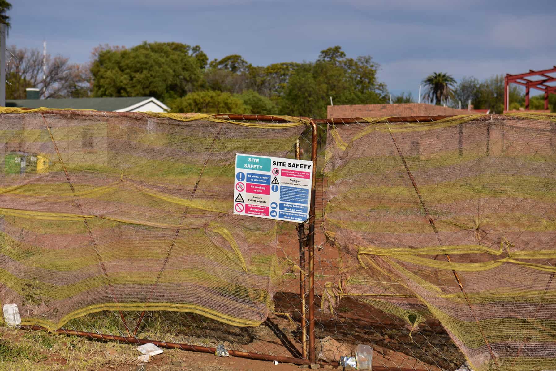Abandoned contruction site of mortuary