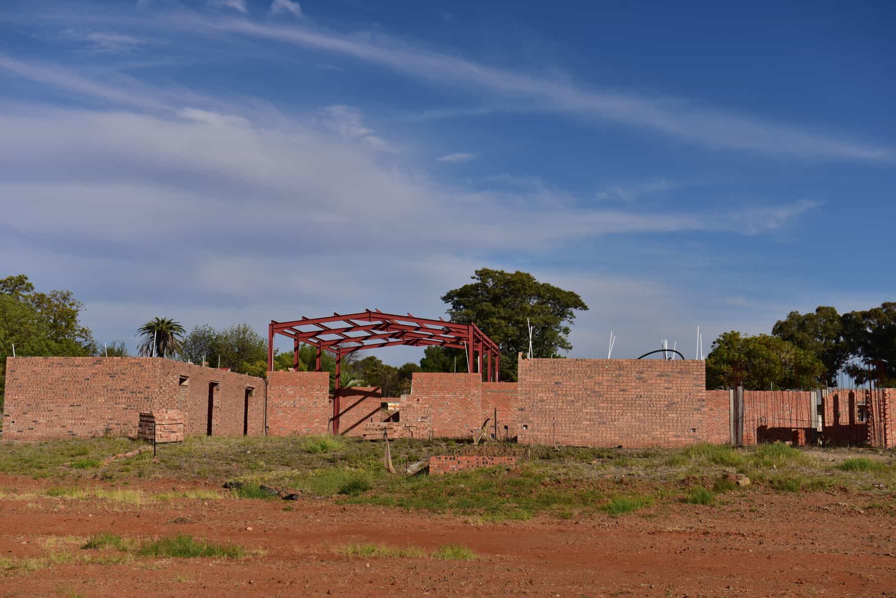 Abandoned contruction site of mortuary