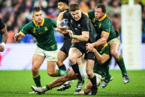 Handré Pollard and Deon Fourie Springboks All Blacks