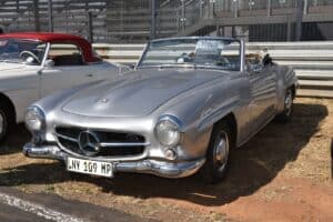 A Mercedes-Benz 190 SL at a car show
