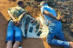 Illegal firearms recovered by JMPD in Lufhereng arrest