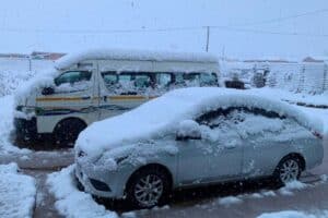 Lesotho border snow