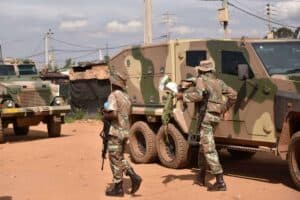 SANDF soldier drunk in uniform