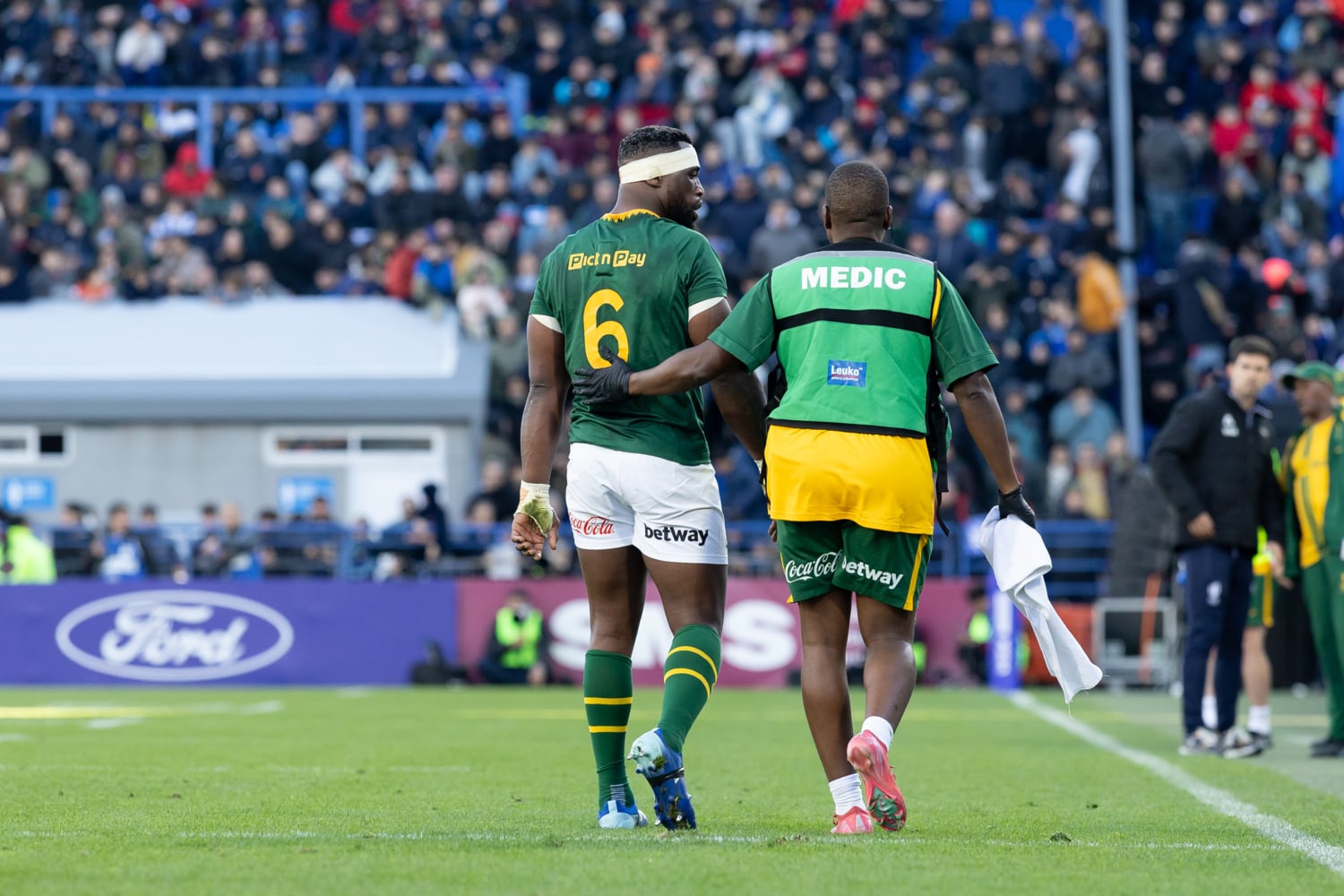 Kolisi injury concern ahead of Rugby’s Greatest Rivalry series: ‘I hurt my hamstring again’