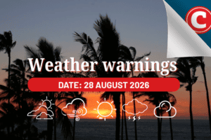 Weather forecast for 28 August 2026