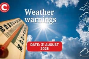 Weather South Africa Monday 31 August