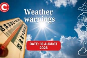 Weather forecast 18 August 2026