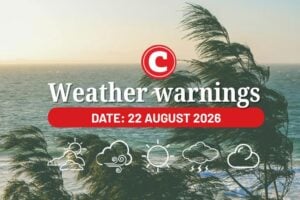 Weather forecast 22 August 2026