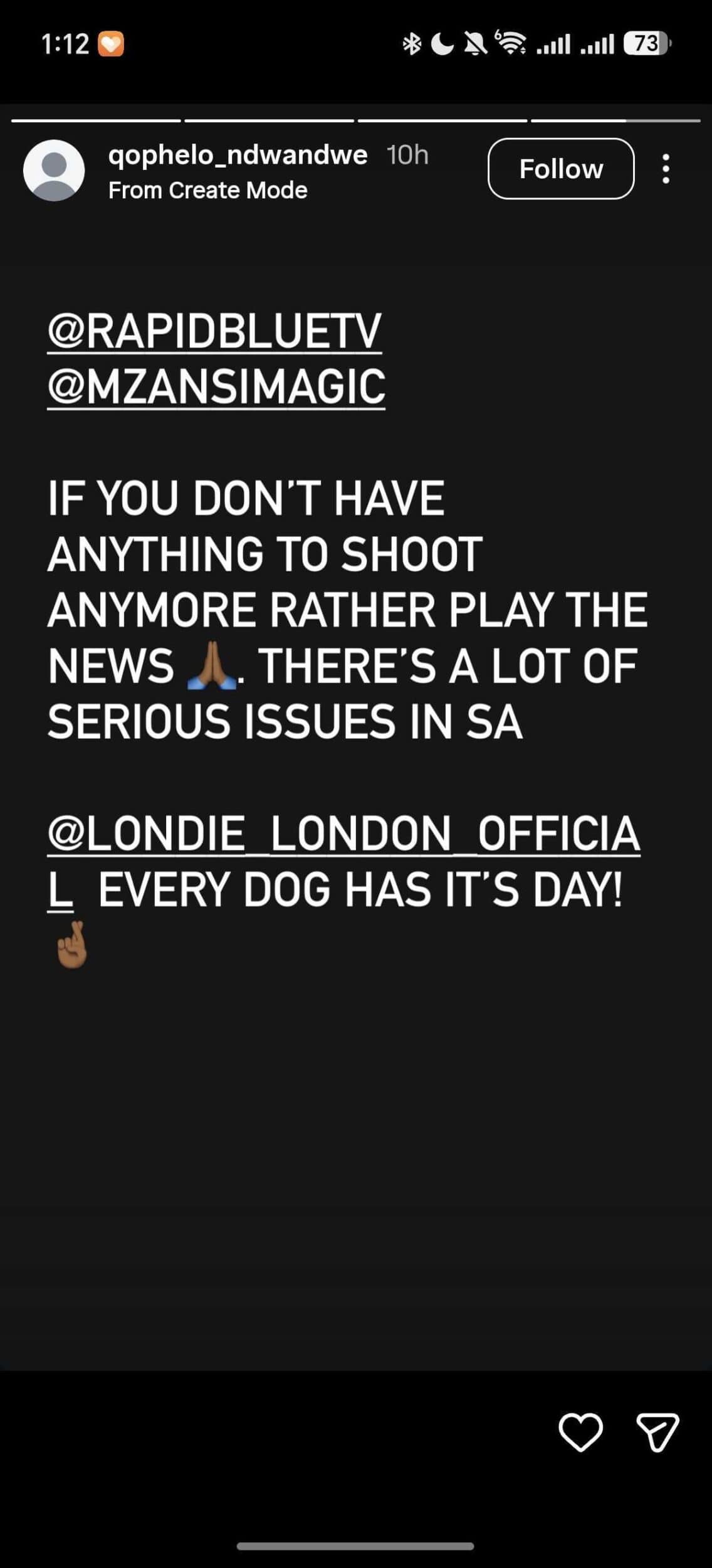 Londie London opens up about her friendship fallout with Que, and why she won't be clapping back
