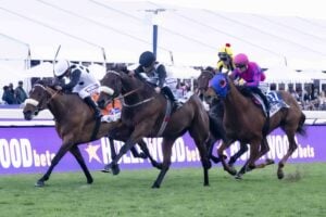 Horses racing