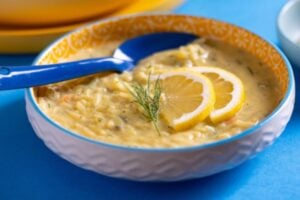 Greek Egg and Rice Soup
