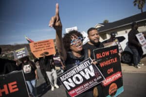 Activists demonstrate and remember corruption whistleblower Babita Deokaran,
