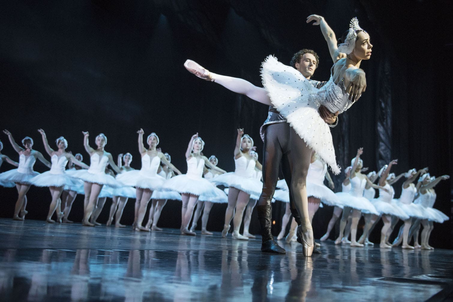 Principal dancers Leanè Theunissen and Gabriel Ravenscroft perform in Cape Ballet Africa's production of Swan Lake at The Teatro, at Montecasino, 5 August 2026. The classic love story, set to Tchaikovsky’s soaring score, is choreographed and directed by Elena Glurjidze and will run from 7 to 23 August. Picture: Michel Bega/The Citizen
