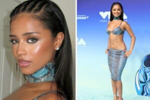 Tyla turns heads at 2026 VMAs in daring snakeskin look