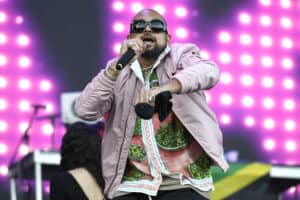 Sean Paul performs during the 2023 Dreamville Music festival at Dorothea Dix Park on April 01, 2023 in Raleigh, North Carolina. (Photo by Tim Mosenfelder/Getty Images)