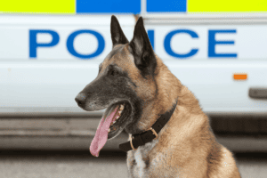 Sky, the K9, dies in police care