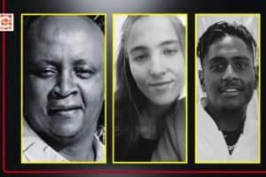 Bongani Mlambo, left, Jessica Rabe and Yudistan Pillay.
