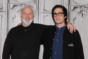 Director Rob Reiner and his son Nick Reiner attend AOL Build Presents: "Being Charlie" at AOL Studios In New York on May 4, 2016 in New York City. (Photo by Rommel Demano/Getty Images)
