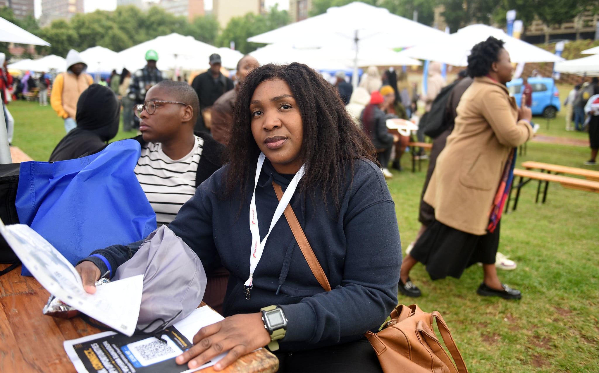 Orange Farm resident, Dikeledi Olifant fshows her cv to The Citizen after her expectations of employment opportunities were not met at the Gauteng Provincial Government campaign at The People's Park in Johannesburg, 29 September 2026, The provincial government's launch of the Vul'amathuba Campaign, 'festival of opportunities' designed to bring jobs, skills training, funding, and micro-business networks directly to the public. Picture: Nigel Sibanda/The Citizen