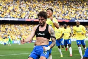 Brilliant Santos brace fires Sundowns past Al-Ahli Saudi