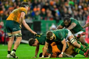 Springbok and Wallaby rugby players