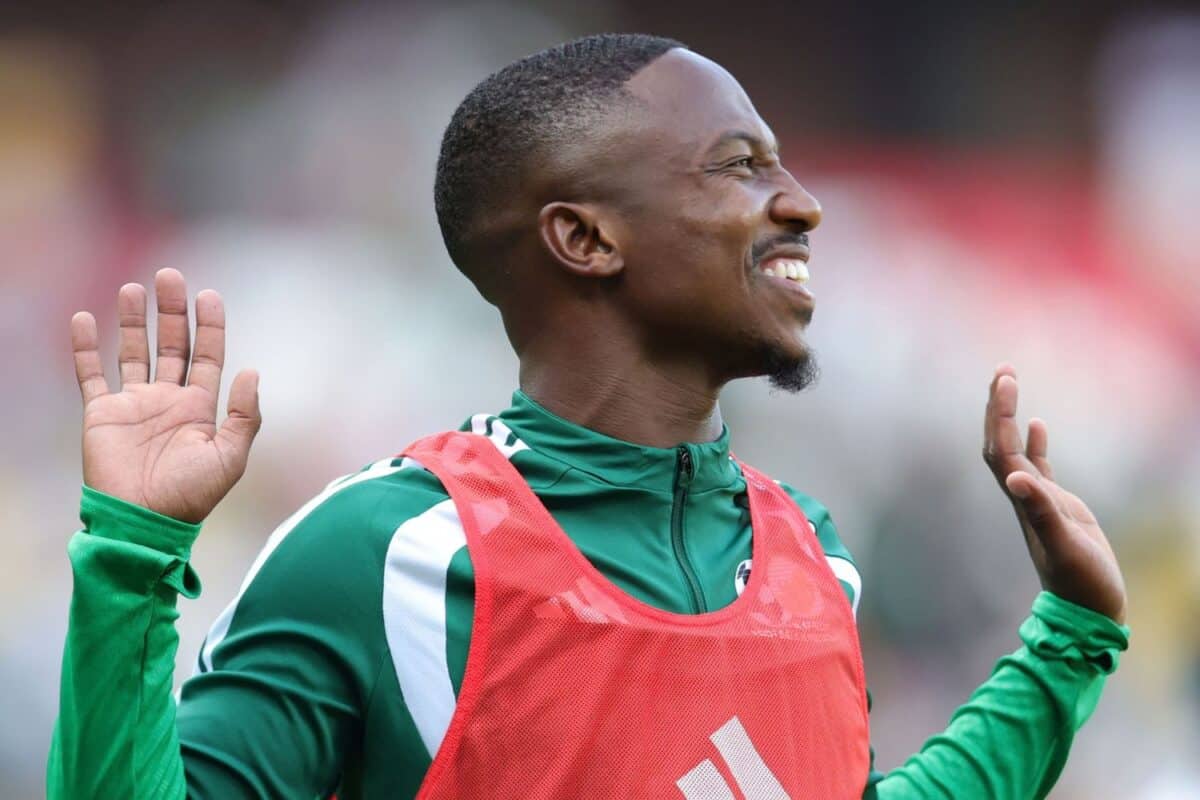 Cassius Mailula wa Bafana Bafana kabla ya mechi ya Eritrea Vs South Africa AFCON PAMOJA 2027 Cairo
