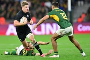 Jordie Barrett and Damian de Allende