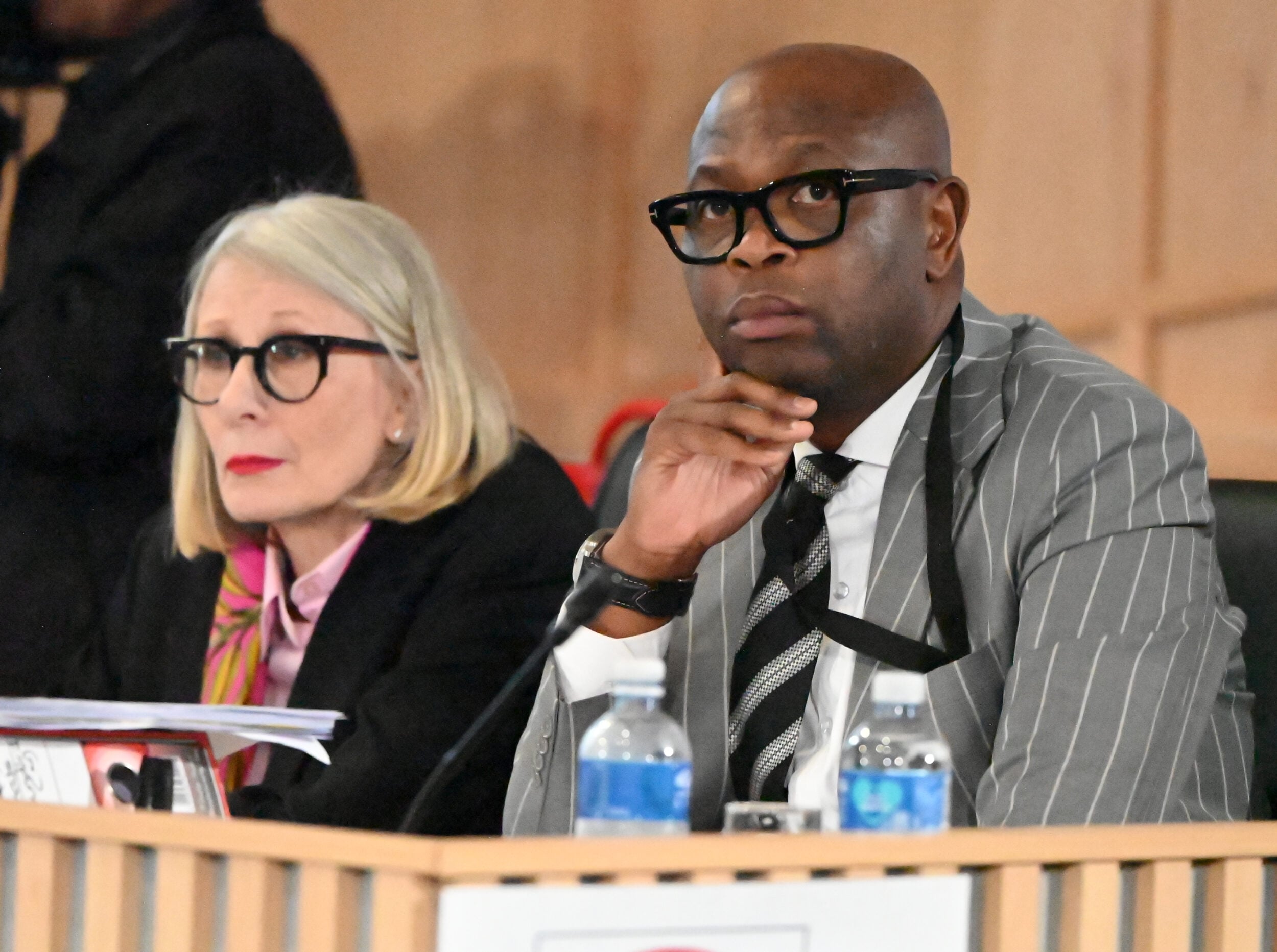 Adv Annelene van den Heever and Attorney Tshepo Mathopo at the Madlanga Commission of Inquiry at Brigette Mabandla Judicial College on April 17, 2026, in Pretoria, South Africa. Picture via Gallo Images/Frennie Shivambu