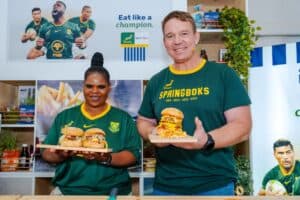 John Smit with Penny Nhlapo.