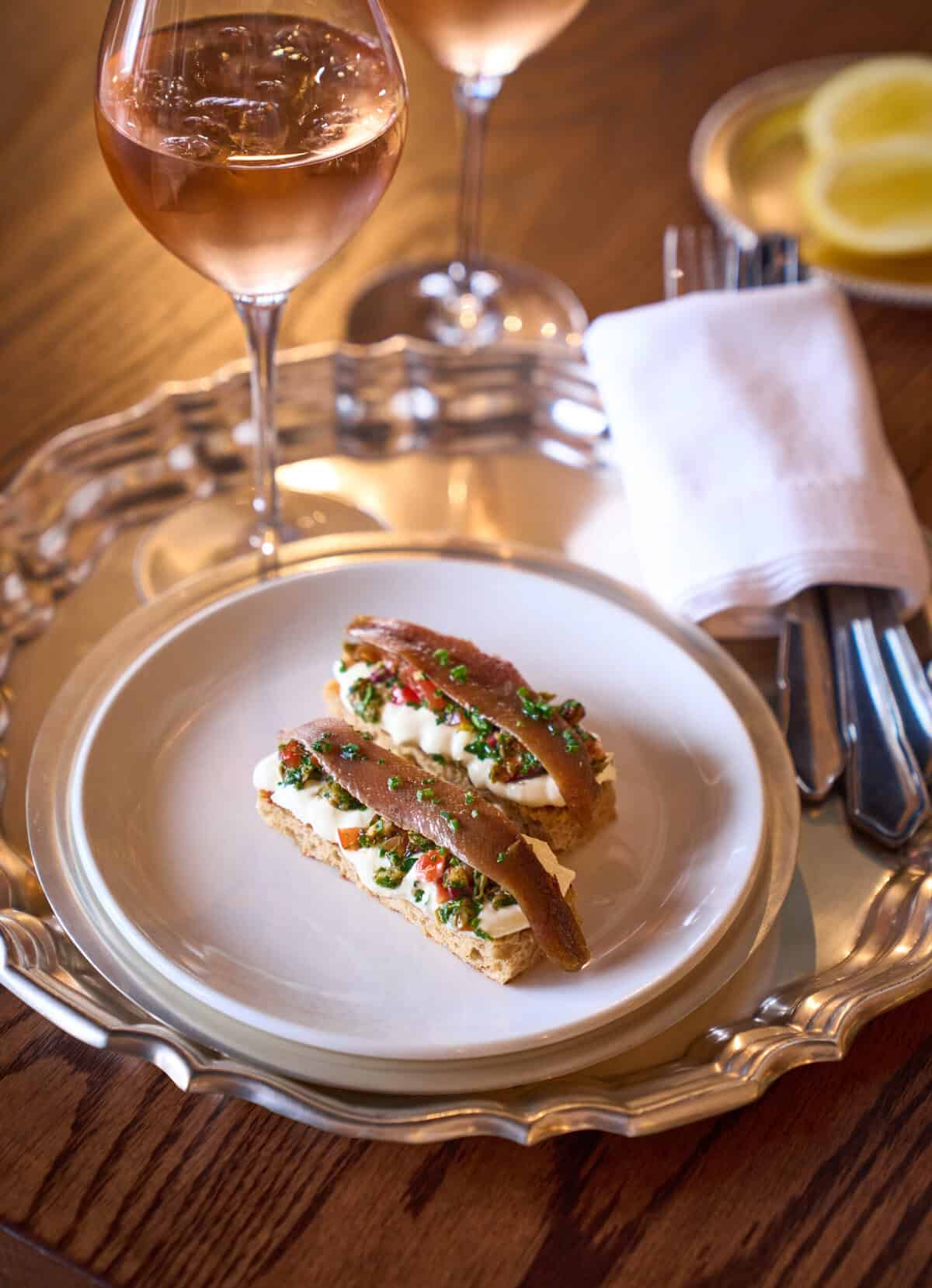 Anchovy Toast at Le Parc Polofields. Picture: Supplied, tashas Group.