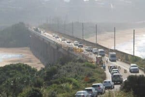 The Mzimkhulu River bridge in Port Shepstone.