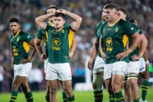 Paul de Villiers and teammates