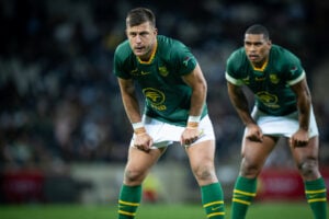 Handre Pollard and Damian Willemse