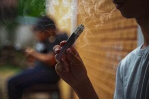 Vaping is not as cool, it's harmful, addictive and damages young lungs