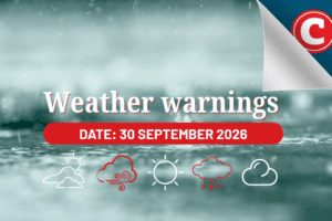 Weather forecast for 30 September 2026