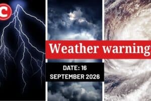 Weather forecast 16 September 2026
