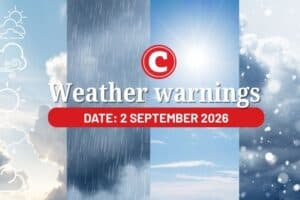 Weather forecast 2 September 2026