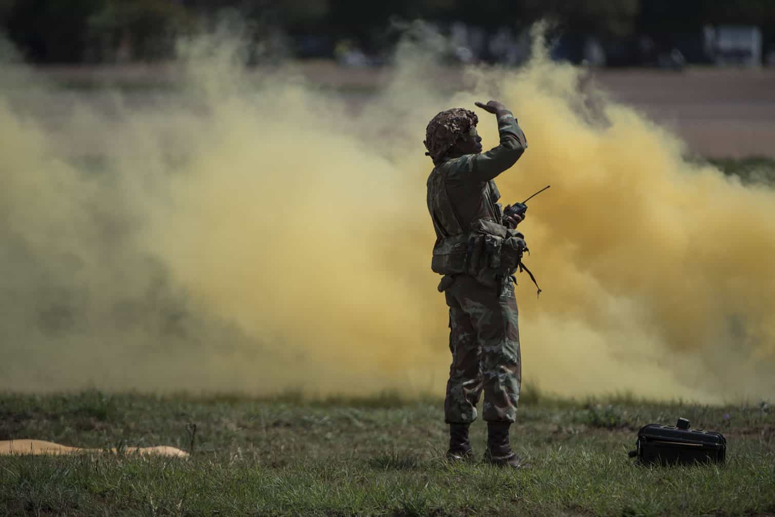 The South African Air Force and South African National Defence Force take part in a capability demonstration at the Africa Aerospace and Defence (AAD) 2026 expo, 19 September 2026, at Air Force Base Waterkloof in Centurion. The expo serves as Africa's premier aerospace and defense exhibition, showcasing air, land, and sea technologies. Saturday and Sunday featured a public airshow including gripens and hawk jets, as well as the Roovalk helicopter, among others. Picture: Michel Bega/The Citizen