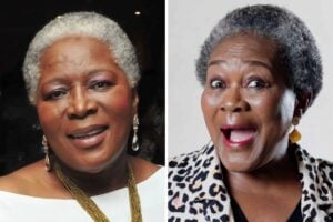 Thembi Nyandeni and the late Connie Chiume