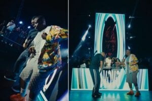 Zakes Bantwini and L'vovo Derrango perform to emotional fans in Durban