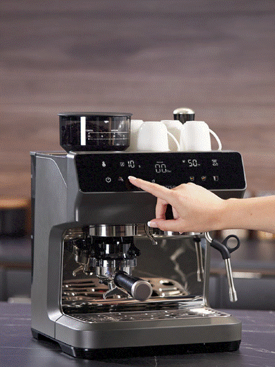 The touchscreen brings key espresso settings into a simpler digital interface. Picture: Supplied