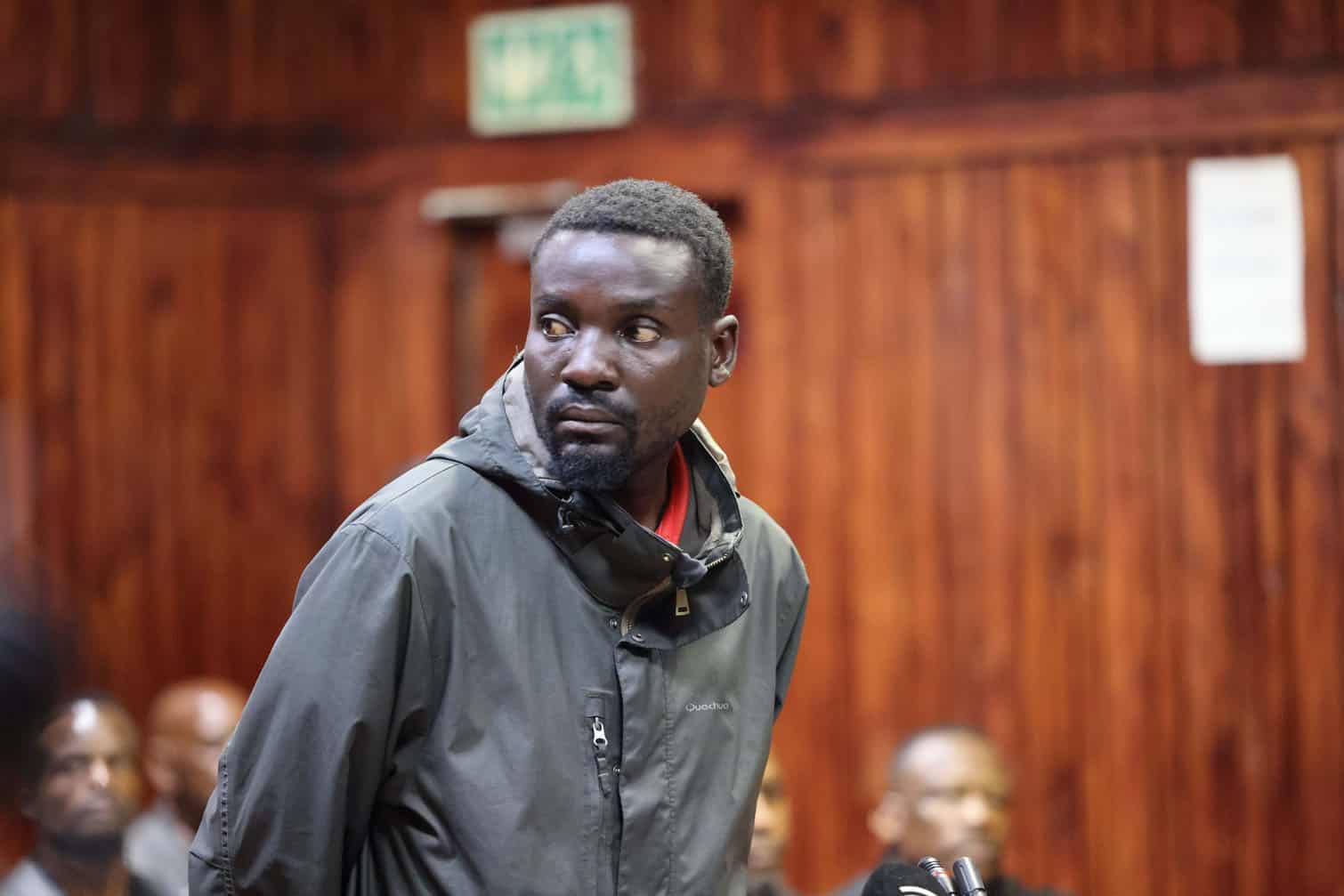 Victor Rampedi appears at Thembisa Magistrate's Court on September 29, 2026 in Ekurhuleni, South Africa. The suspect is accused of the murder of Ntombifuthi Nxumalo, whose body was discovered at Mooifontein Cemetery in Thembisa. (Photo by Gallo Images/OJ Koloti)