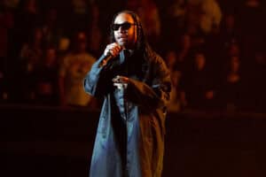 Rapper Ty Dolla $ign performs onstage during the "Red Cup Tour" at The Kia Forum on February 02, 2023 in Inglewood, California. (Photo by Scott Dudelson/Getty Images)