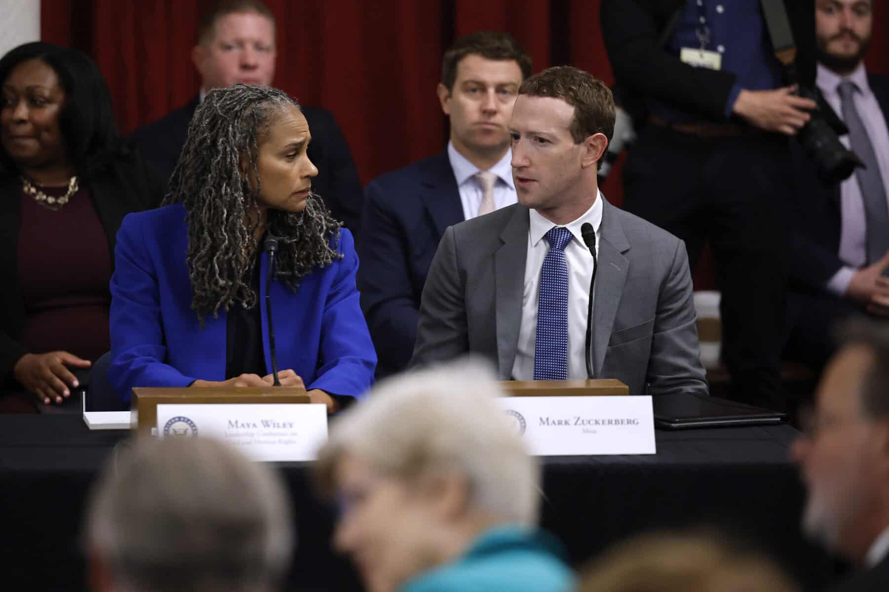 Mark Zuckerberg, CEO of Meta, leaves the