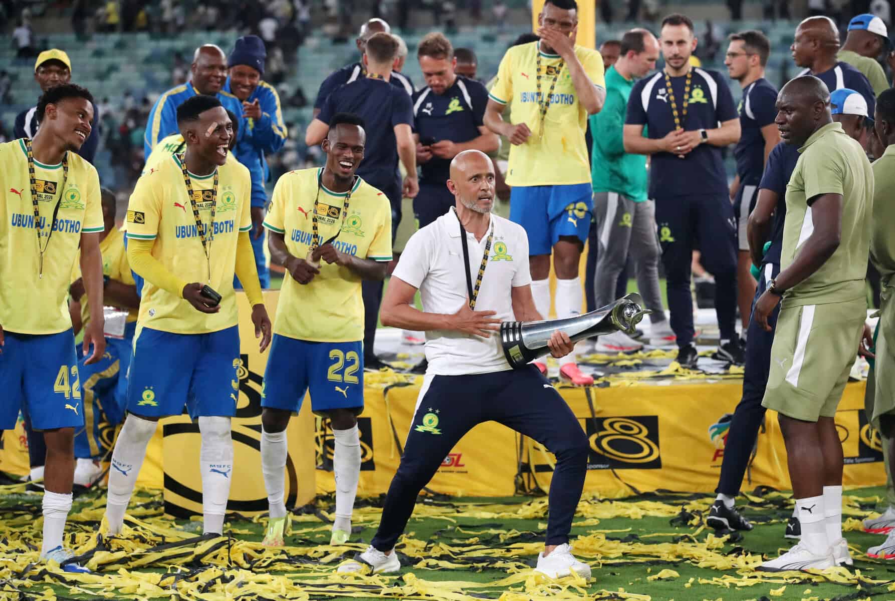 Cardoso urges Sundowns to remain humble after MTN8 triumph